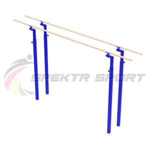 Купить Брусья гимнастические мужские массовые со стеклопластиковыми жердями (уличн. под бетонирование) в Голицыне 