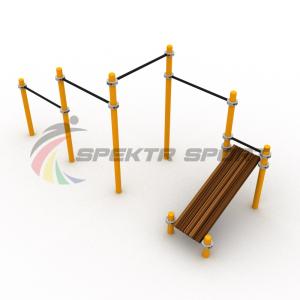 Купить Каскад турников со скамьей для пресса Воркаут SP WRK-12_76mm в Голицыне 