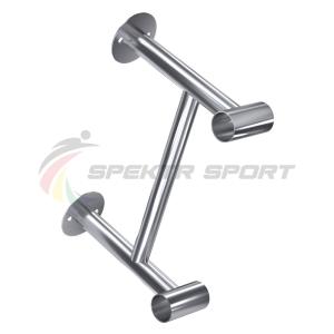 Купить Кронштейн пристенный двухрядного балетного станка Гран Батман из нерж стали в Голицыне 