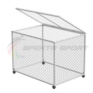 Купить Корзина для хранения мячей передвижная металлическая (сетка) разборная в Голицыне 