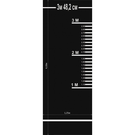 Купить Дорожка (разметка) для прыжков в длину с места для сдачи норматива (цв. черный) в Голицыне 