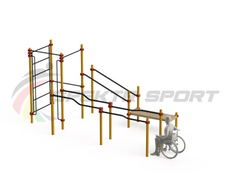 Купить Спортивный комплекс для инвалидов-колясочников WRK-D16_76mm в Голицыне 