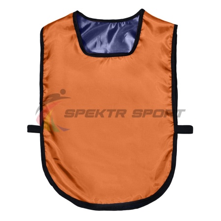 Купить Манишка футбольная двусторонняя универсальная Spektr Sport оранжево-синяя в Голицыне 